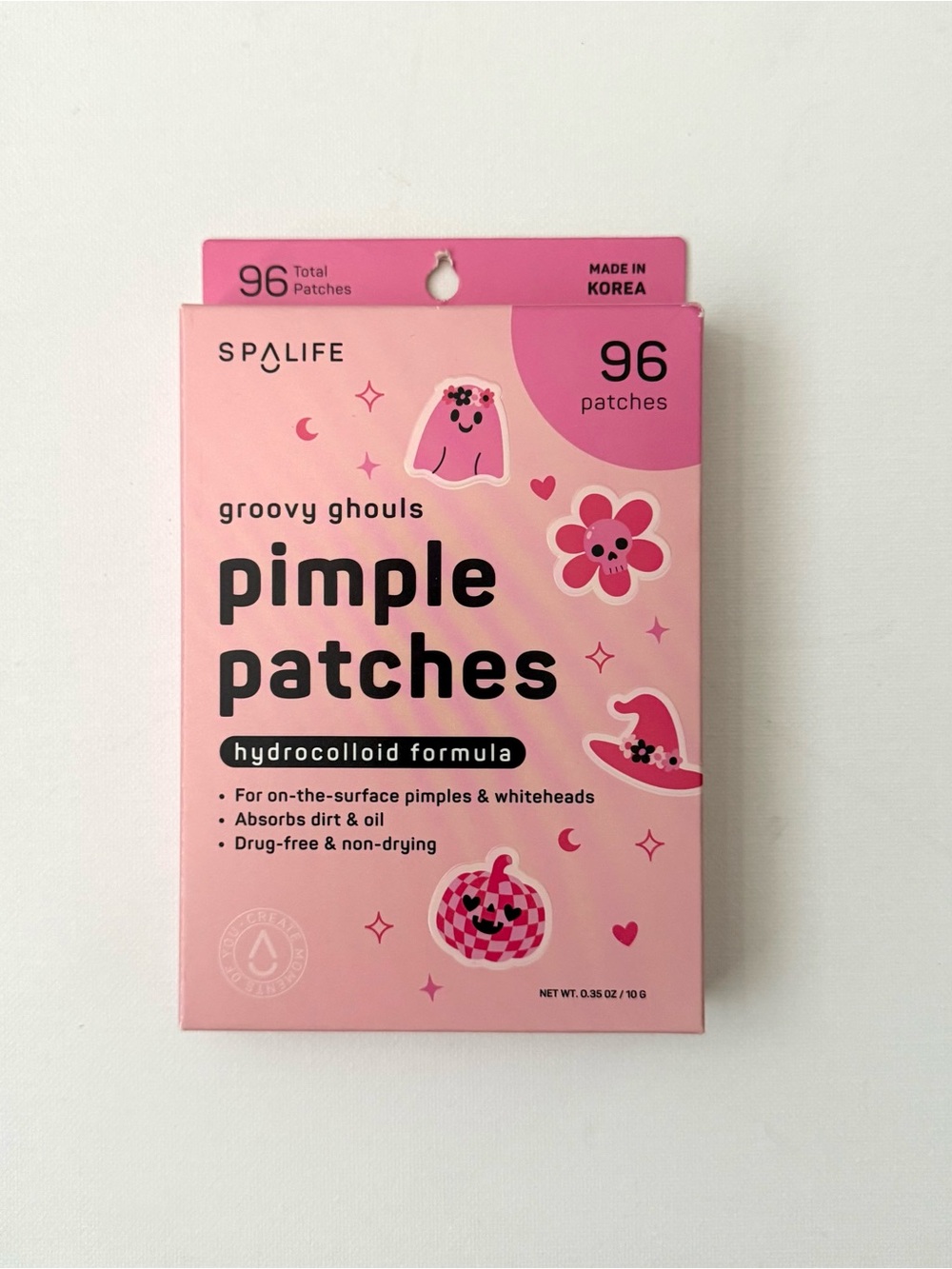 SpaLife Groovy Ghouls Pimple Patches Hydrocolloid Acne Spot Treatment Halloween